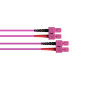 Good Connections® Câble patch LWL Duplex OM4 (Multimode, 50/125) SC/SC, 0,5 m