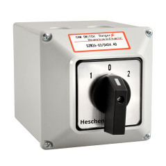 Heschen Commutateur rotatif universel SZW26-63/D404.4D 660V 63A ON-OFF-ON 3 positions 4 phases 4NO+4NC 16 bornes CE avec interru