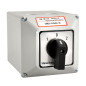 Heschen Commutateur rotatif universel SZW26-63/D404.4D 660V 63A ON-OFF-ON 3 positions 4 phases 4NO+4NC 16 bornes CE avec interru Heschen Commutateur rotatif universel SZW26-63/D404.4D 660V 63A ON-OFF-ON 3 positions 4 phases 4NO+4NC 16 bornes CE avec interru