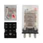 AC 220V 5A Relais Électromagnétique Mini Relais Intermédiaire Relais de Puissance 11 Broches avec l'indicateur Rouge AC 220V 5A Relais Électromagnétique Mini Relais Intermédiaire Relais de Puissance 11 Broches avec l'indicateur Rouge