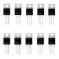 HUAREW 10 pièces IRFZ44N transistor MOSFET de puissance redresseur à canal N 49A 55 V HUAREW 10 pièces IRFZ44N transistor MOSFET de puissance redresseur à canal N 49A 55 V