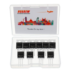 HUAREW 10 pièces IRFZ44N transistor MOSFET de puissance redresseur à canal N 49A 55 V