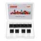 HUAREW 10 pièces IRFZ44N transistor MOSFET de puissance redresseur à canal N 49A 55 V HUAREW 10 pièces IRFZ44N transistor MOSFET de puissance redresseur à canal N 49A 55 V