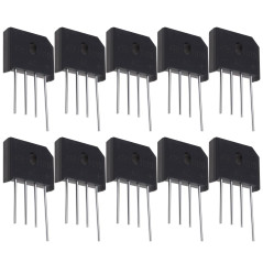 VGOL 10pcs KBU1010 Pont Redresseur de Diodes Pont Plomb Diode 1000V 10A Monophasé Diode Pont Redresseur pour Circuits Électroniq