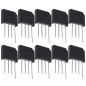 VGOL 10pcs KBU1010 Pont Redresseur de Diodes Pont Plomb Diode 1000V 10A Monophasé Diode Pont Redresseur pour Circuits Électroniq VGOL 10pcs KBU1010 Pont Redresseur de Diodes Pont Plomb Diode 1000V 10A Monophasé Diode Pont Redresseur pour Circuits Électroniq