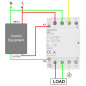 Heschen Contacteur CA domestique, HSR1-63, 4 pôles normalement fermé, tension de bobine AC 220 V/240 V, montage sur rail DIN 35 Heschen Contacteur CA domestique, HSR1-63, 4 pôles normalement fermé, tension de bobine AC 220 V/240 V, montage sur rail DIN 35
