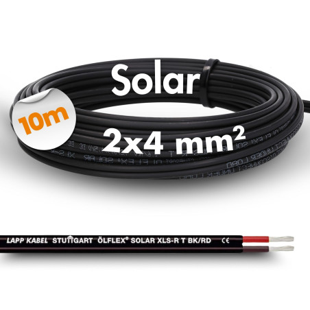 Câble Lapp XLS-R-T câble solaire jumelé 2.5 mm² 4 mm² 6 mm² bobine 10 m 20 m