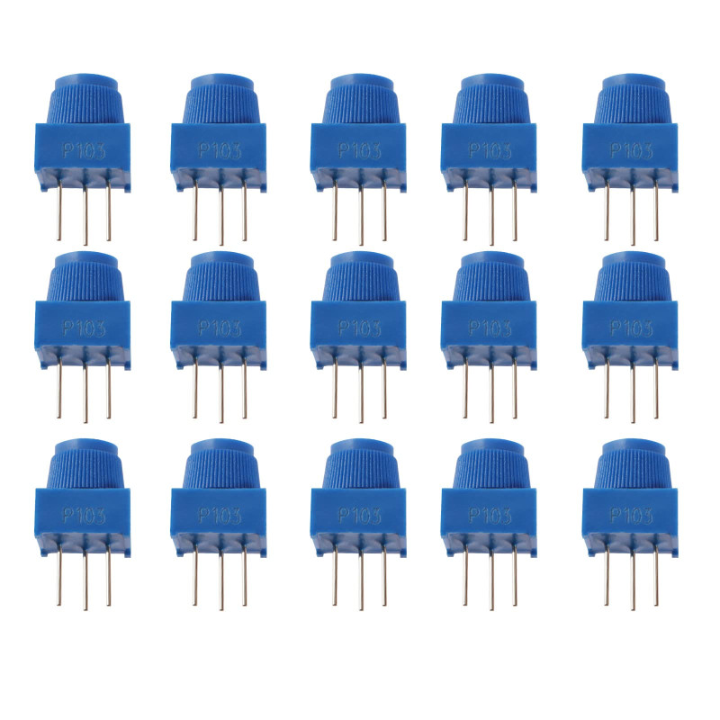 The Lord of the Tools 15pcs Potentiomètre de Garniture Planche à Pain 10K Ohm avec Potentiomètre de Tondeuse à Résistances Varia The Lord of the Tools 15pcs Potentiomètre de Garniture Planche à Pain 10K Ohm avec Potentiomètre de Tondeuse à Résistances Varia