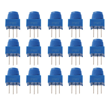 The Lord of the Tools 15pcs Potentiomètre de Garniture Planche à Pain 10K Ohm avec Potentiomètre de Tondeuse à Résistances Varia