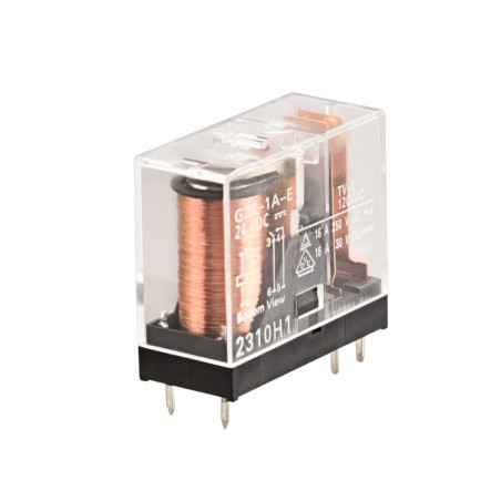 Heschen Relais électromagnétique G2R-1A-E 24VDC SPST-NO 16A / 250VAC Platine de montage 6 broches