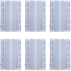 MMOBIEL 6 pièces PCB 400 Points sans Soudure pour Le Prototype de Maquette Compatible avec Les projets destinés aux particuliers