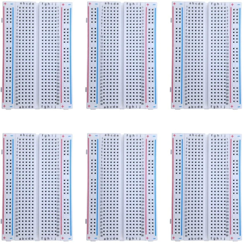 MMOBIEL 6 pièces PCB 400 Points sans Soudure pour Le Prototype de Maquette Compatible avec Les projets destinés aux particuliers MMOBIEL 6 pièces PCB 400 Points sans Soudure pour Le Prototype de Maquette Compatible avec Les projets destinés aux particuliers