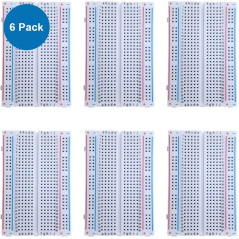 MMOBIEL 6 pièces PCB 400 Points sans Soudure pour Le Prototype de Maquette Compatible avec Les projets destinés aux particuliers