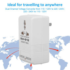 55-60HZ Adaptateur convertisseur tension 100W Transformateur conversion élévateur 100V 110V / 120V à 220V / 240V voyage