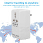 55-60HZ Adaptateur convertisseur tension 100W Transformateur conversion élévateur 100V 110V / 120V à 220V / 240V voyage 55-60HZ Adaptateur convertisseur tension 100W Transformateur conversion élévateur 100V 110V / 120V à 220V / 240V voyage