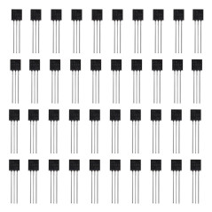 EMSea 100x N-Channel 2N7000 MOSFET Transistor TO-92 0.3A 60V 3 Broches International Redresseur Puissance pour l'industrie Domes