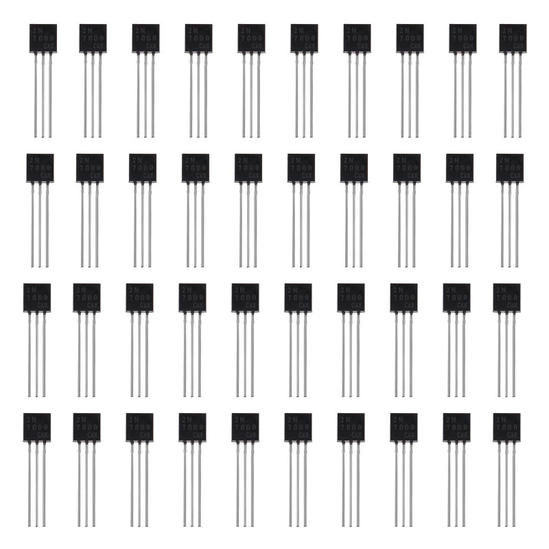 EMSea 100x N-Channel 2N7000 MOSFET Transistor TO-92 0.3A 60V 3 Broches International Redresseur Puissance pour l'industrie Domes EMSea 100x N-Channel 2N7000 MOSFET Transistor TO-92 0.3A 60V 3 Broches International Redresseur Puissance pour l'industrie Domes