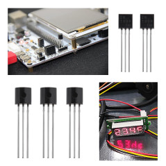 EMSea 100x N-Channel 2N7000 MOSFET Transistor TO-92 0.3A 60V 3 Broches International Redresseur Puissance pour l'industrie Domes