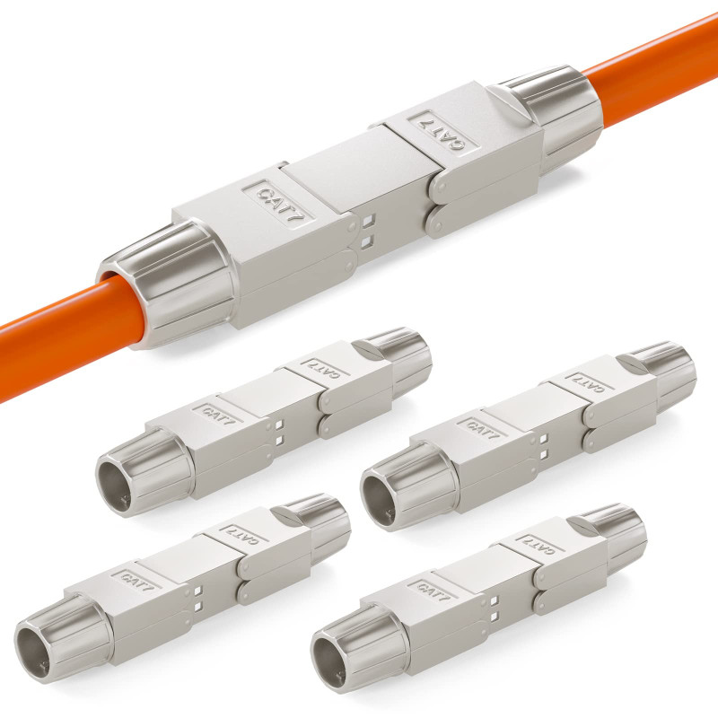 HB-DIGITAL 1x Coupleur RJ45 CAT 7 sans outil Connecteur Réseau Blindée STP 10 Gbit/s Adapteur avec couplage à confectionner sur HB-DIGITAL 1x Coupleur RJ45 CAT 7 sans outil Connecteur Réseau Blindée STP 10 Gbit/s Adapteur avec couplage à confectionner sur
