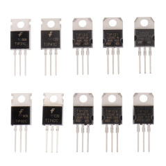 BOJACK 10 valeurs 50 pièces transistor de puissance épitaxiale en silicium TIP31C TIP32C TIP41C TIP42C TIP120 TIP121 TIP122 TIP1
