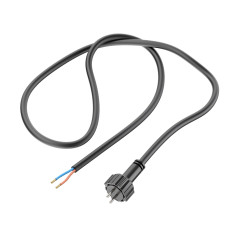 ledscom.de Câble de raccordement pour système enfichable NEMO (IP44), 1 m, noir, 2 x 0,75 mm².