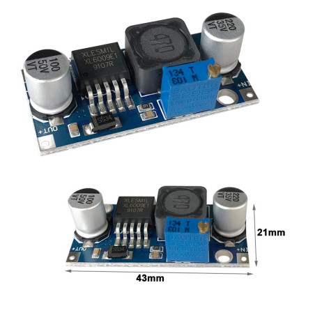 QitinDasen 10Pcs Premium XL6009 DC-DC Boost Converter Module, 3~32V à 5~35V Régulateur de Tension Élévateur, Module Élévateur Ré