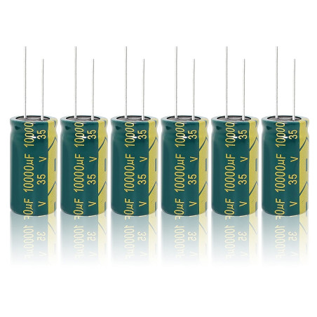 35V 10000UF Condensateurs électrolytiques En Aluminium, 5PCS 35×50mm Condensateur électrolytique Haute Fréquence Electrolytic Ca
