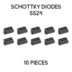 Diodes Schottky SS24-10 pièces