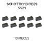 Diodes Schottky SS24-10 pièces