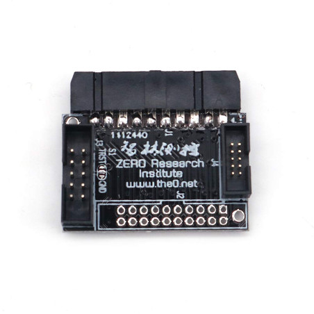 DollaTek Interface JTAG à 20 Broches au Pas de 2.54 et Carte Adaptateur d'interface SWD à 10 Broches au Pas de 2.0 mm et 1.27 mm