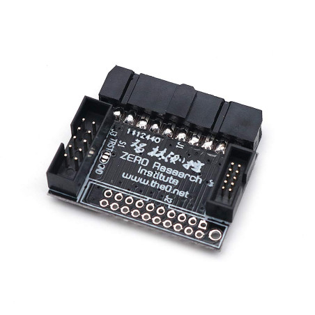 DollaTek Interface JTAG à 20 Broches au Pas de 2.54 et Carte Adaptateur d'interface SWD à 10 Broches au Pas de 2.0 mm et 1.27 mm