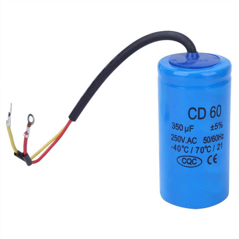 Condensateur de Démarrage CD60 350uf 250VAC, Conception Antidéflagrante pour Moteur Condensateur de Démarrage CD60 350uf 250VAC, Conception Antidéflagrante pour Moteur