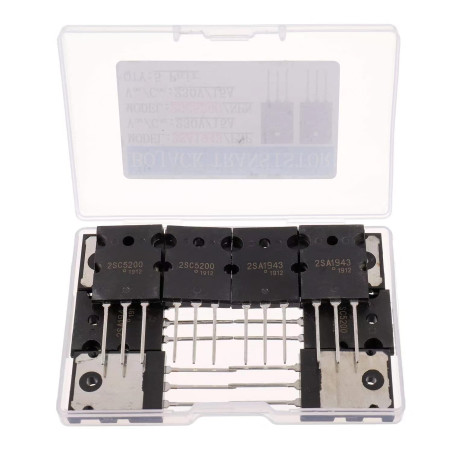 BOJACK 5 paires 2SA1943 2SC5200 Amplificateur transistors PNP NPN Transistor Silicium Audio Noir Haute Puissance TO-3PL (paquet 