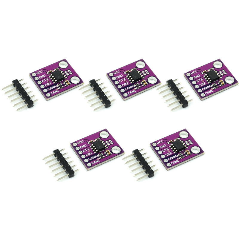 5pcs MCP2551 Module d'interface de bus de contrôleur de protocole CAN haute vitesse 5pcs MCP2551 Module d'interface de bus de contrôleur de protocole CAN haute vitesse