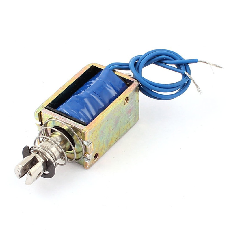sourcing map JF-1039B DC 12V 400mA 25N/10mm Pousser Tirer à cadre ouvert type électro-aimant solénoïde sourcing map JF-1039B DC 12V 400mA 25N/10mm Pousser Tirer à cadre ouvert type électro-aimant solénoïde