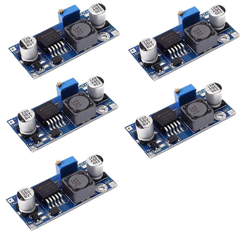 HiLetgo 5pcs DC-DC Convertisseur Buck Hacheur série Abaisseur de tension continue Sortie 1,23 V - 30 V HiLetgo 5pcs DC-DC Convertisseur Buck Hacheur série Abaisseur de tension continue Sortie 1,23 V - 30 V