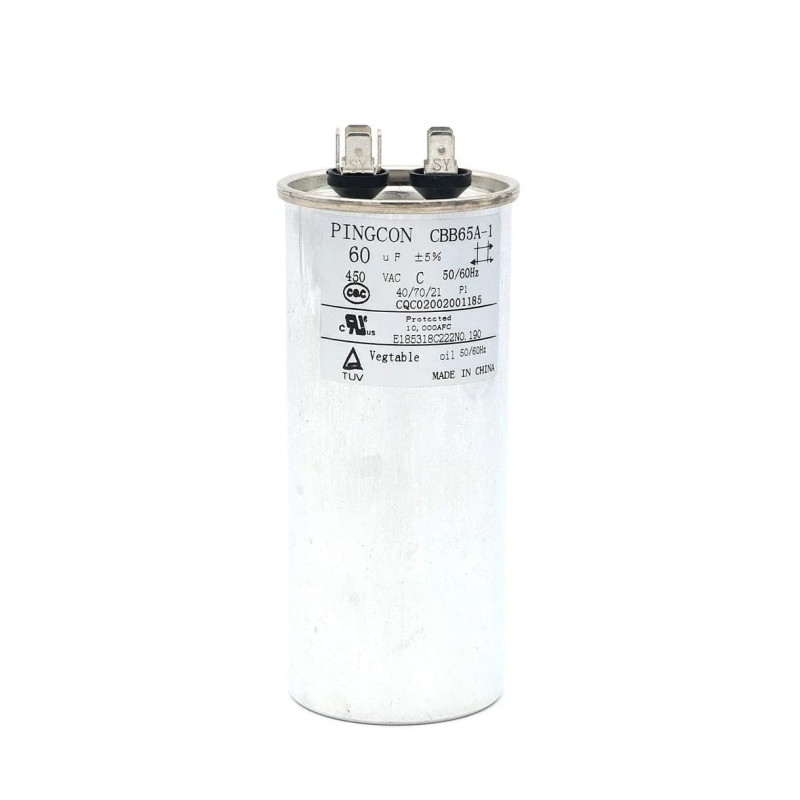 Fasizi 60uF CBB65 Condensateur Moteur en Marche pour climatiseur 450VAC SH 40/70/21 50/60Hz Fasizi 60uF CBB65 Condensateur Moteur en Marche pour climatiseur 450VAC SH 40/70/21 50/60Hz
