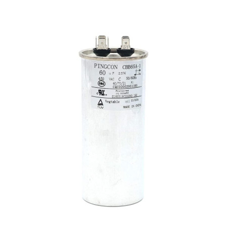 Fasizi 60uF CBB65 Condensateur Moteur en Marche pour climatiseur 450VAC SH 40/70/21 50/60Hz