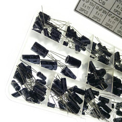 DollaTek Condensadores 13 Valores Total 200 PCS 0.47uF a 1000uF Capacitadores Electrolíticos Kit de Surtido