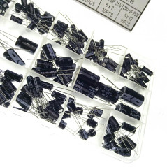 DollaTek Condensadores 13 Valores Total 200 PCS 0.47uF a 1000uF Capacitadores Electrolíticos Kit de Surtido
