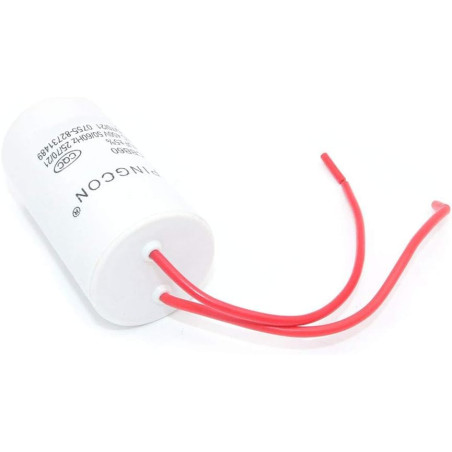 DollaTek 2Pcs CBB60 AC 450V 25UF Condensateur de Fonctionnement du Moteur de Cylindre conducteur 2 Fils