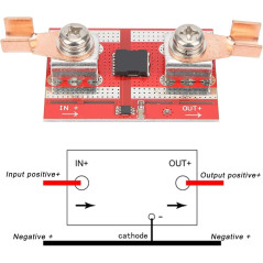 Jadeshay Diode Solaire Idéale, Diode Anti Retour Panneau Solaire Chargeur de Batterie Protection Anti-Irrigation Inverse Diode i