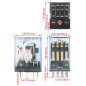 Heschen Gereral MY4NJ Relais de puissance à usage multiple, bobine 220 VAC 3 A, 220 VAC/24 VDC 4PDT Indicateur LED 14 broches te Heschen Gereral MY4NJ Relais de puissance à usage multiple, bobine 220 VAC 3 A, 220 VAC/24 VDC 4PDT Indicateur LED 14 broches te