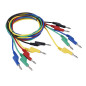 5pcs 1M 4mm Fiche Banane pour Multimètre Cordon d'Alimentation Cordons de Test Câble Connecteur Câble Double Tête Fiche Banane p 5pcs 1M 4mm Fiche Banane pour Multimètre Cordon d'Alimentation Cordons de Test Câble Connecteur Câble Double Tête Fiche Banane p