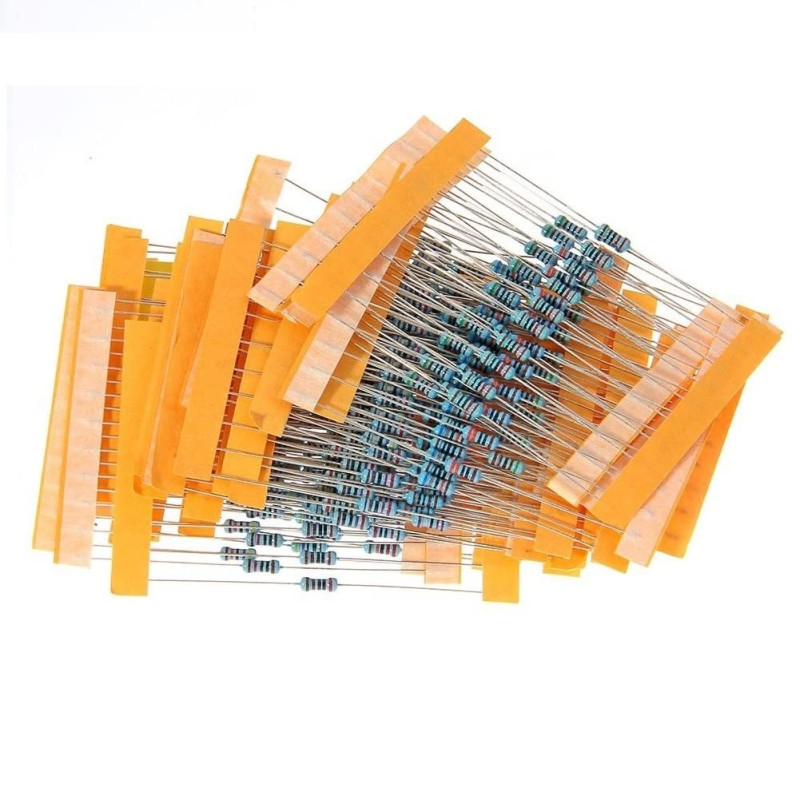 ElectroWorldFR Kit résistances 1% 1/4W 30 valeurs (300 pièces) film metallique ElectroWorldFR Kit résistances 1% 1/4W 30 valeurs (300 pièces) film metallique