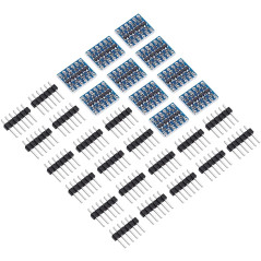 ARCELI 10pcs 4 Canaux IIC I2C Module de Convertisseur de Niveau Logique 3.3V à 5V Shifter pour Arduino
