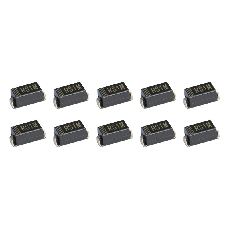 Diodes redresseurs rapides RS1M - 10 pièces Diodes redresseurs rapides RS1M - 10 pièces