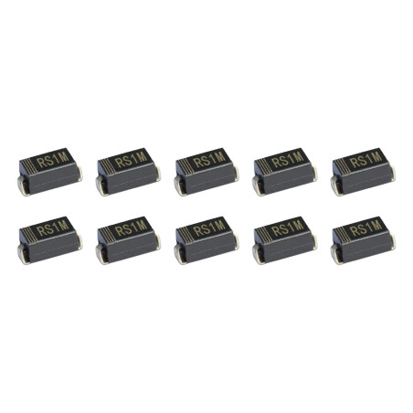 Diodes redresseurs rapides RS1M - 10 pièces