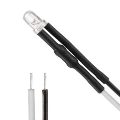 YIXISI 100 Pièces 12V Diodes, LED Pre-Wired Round Top Ampoule Lampe, 5mm Diode Ampoule pour Bricolage Voiture Jouets de Bateaux