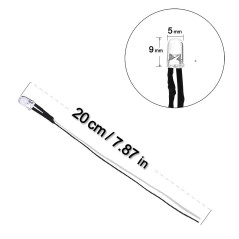 YIXISI 100 Pièces 12V Diodes, LED Pre-Wired Round Top Ampoule Lampe, 5mm Diode Ampoule pour Bricolage Voiture Jouets de Bateaux 